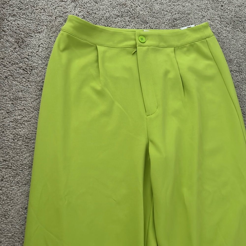 NEW Sincerely Jules high waist formal pants, wide leg, vivid green size 9